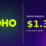 KOHO funding announcement and fintech growth graphic