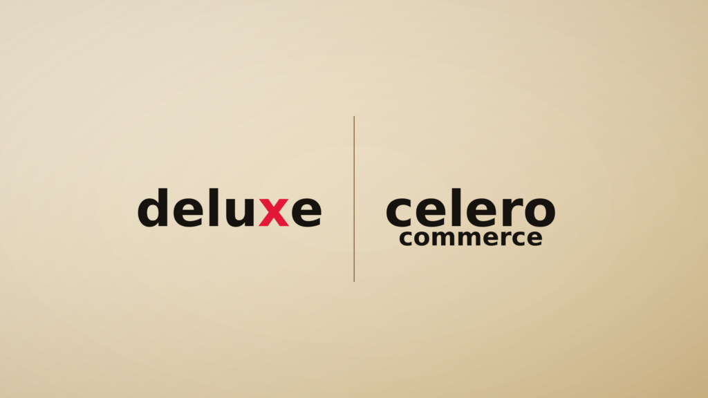 Deluxe and Celero Commerce logos