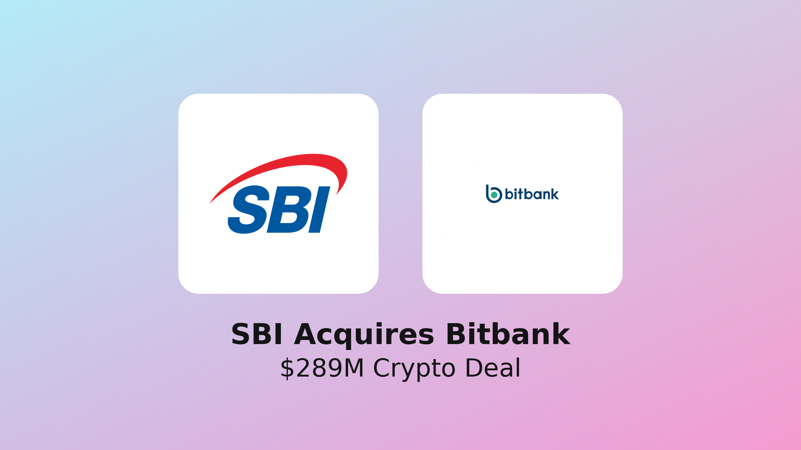 Sbi and bitbank logos